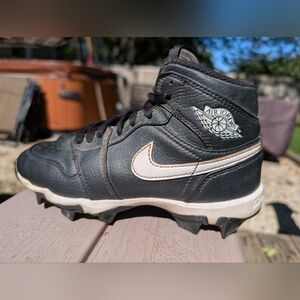 Air Jordan Black and White Cleats